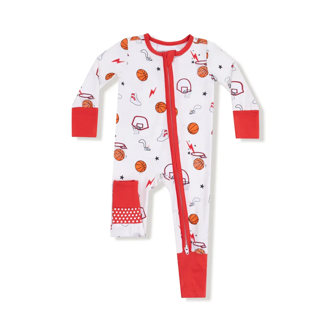 CH Basketball 2 Way Zip Romper