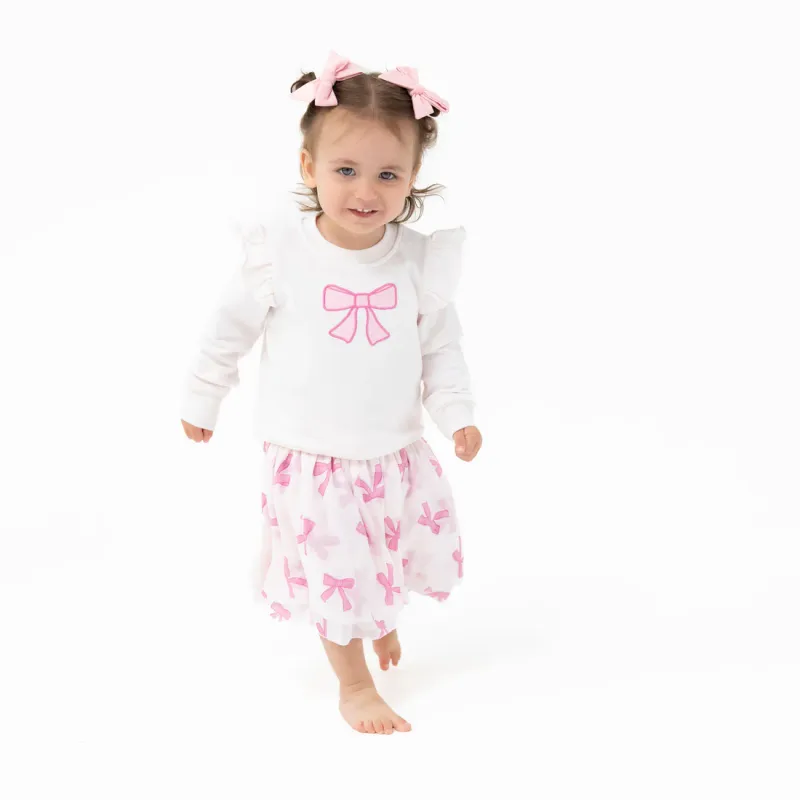 CH Pretty Bows Ruffle Sweatshirt