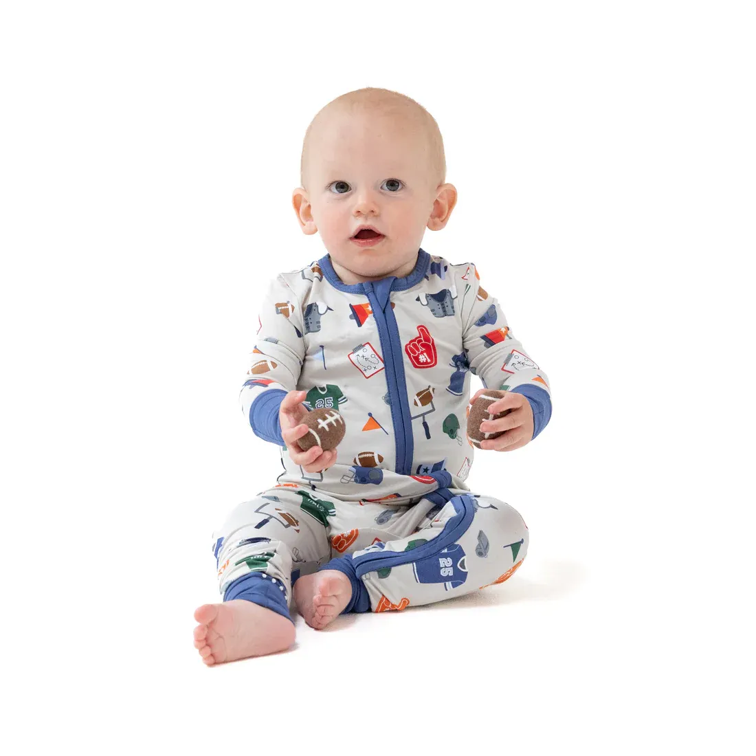CH Smoke Gray 2 Way Zipper Footie