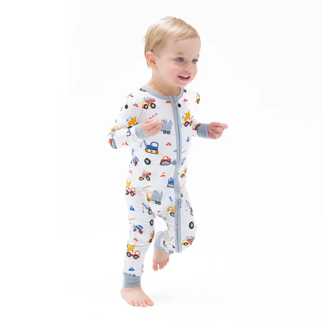 CH Crayon Construction Zipper Romper