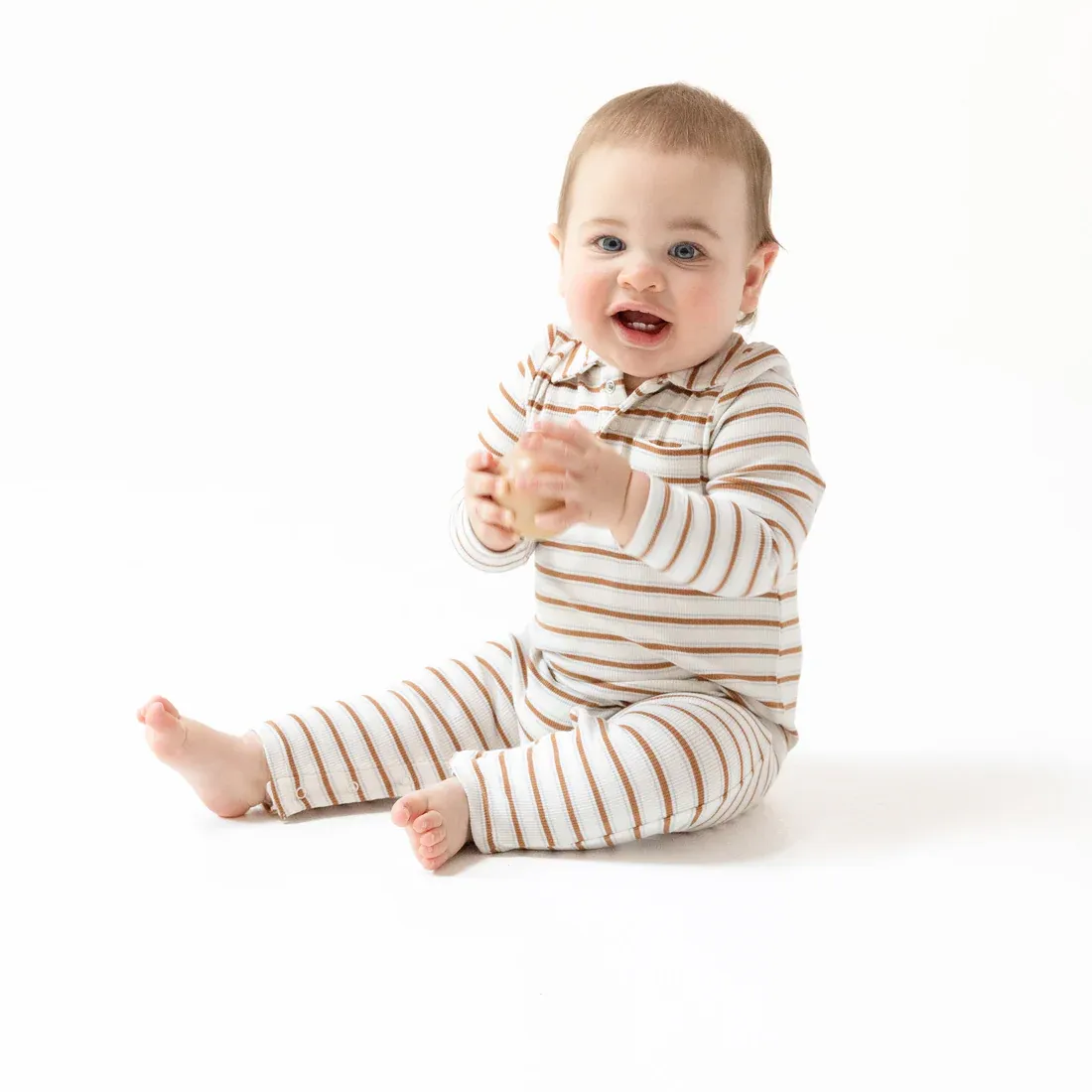 CH Vintage Stripe Polo Romper