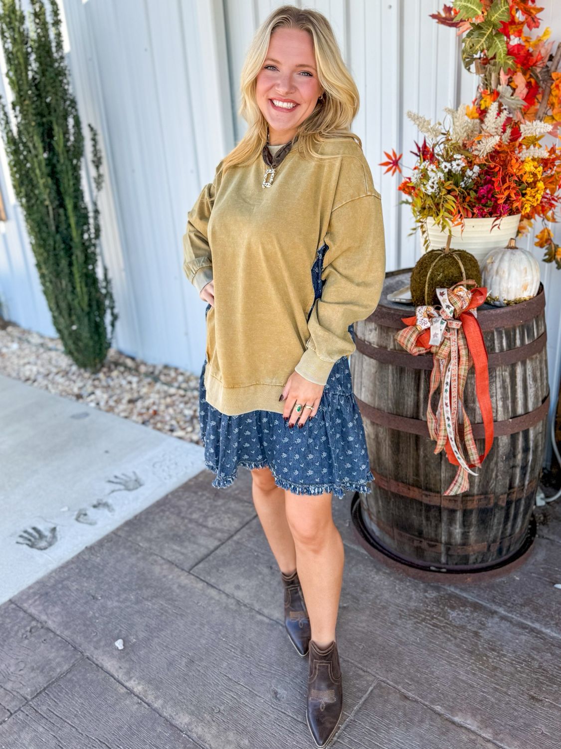 CH Golden Denim Days Dress