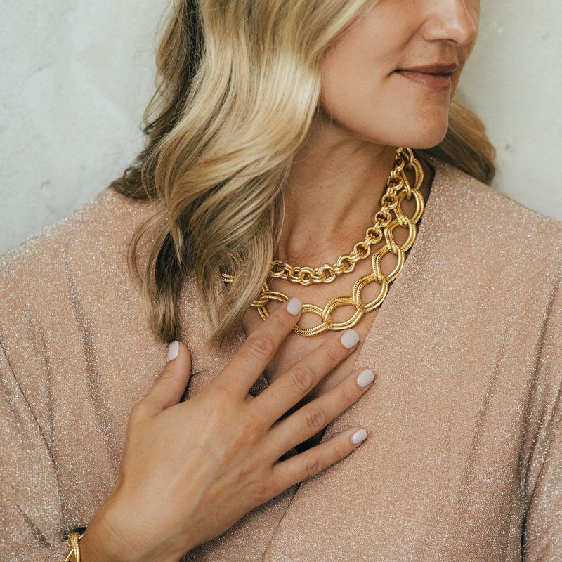 VG Gold Link Necklace