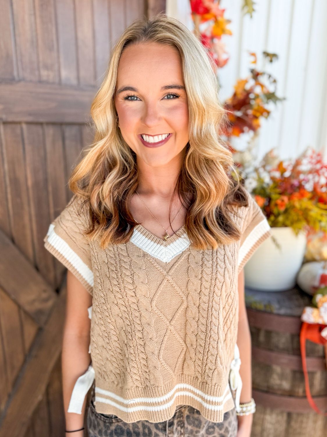 CH Toffee Twist Sweater Vest