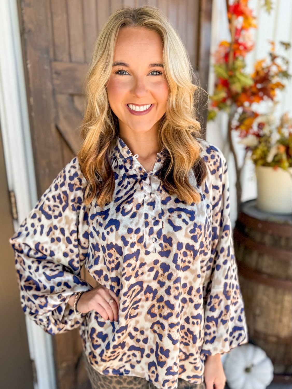 CH Cheetah Chic Taupe Top