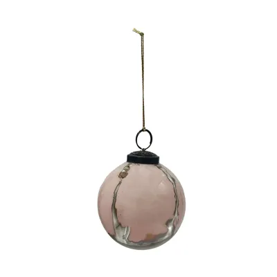 XS9637-Marbled Pink/Gold 3&quot; Ornament