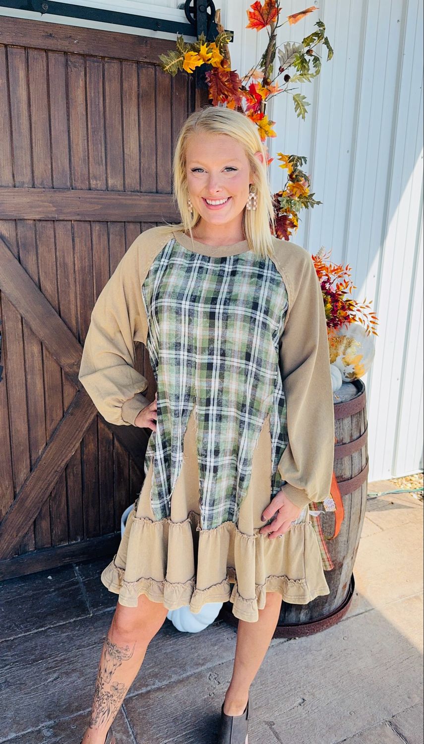 CH Plaid + Pines Dress