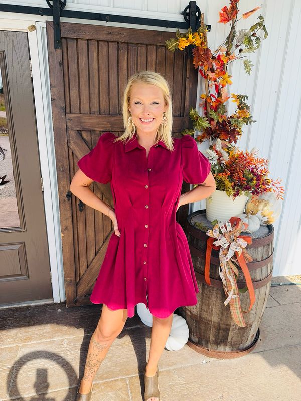 Rorry Red Plum Dress