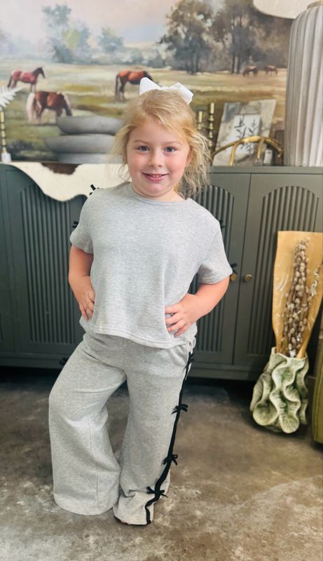 Bow Trim Terry Joggers