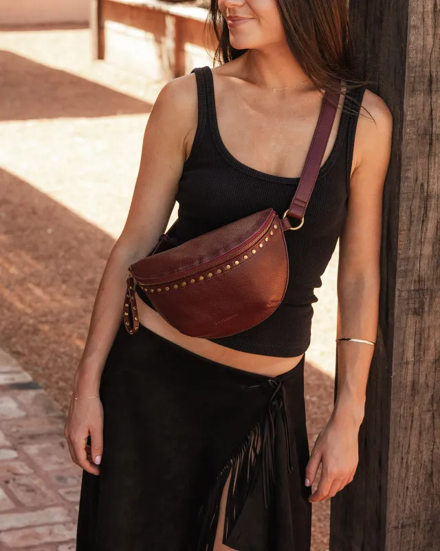 Cassidy Belt Bag-Burgundy