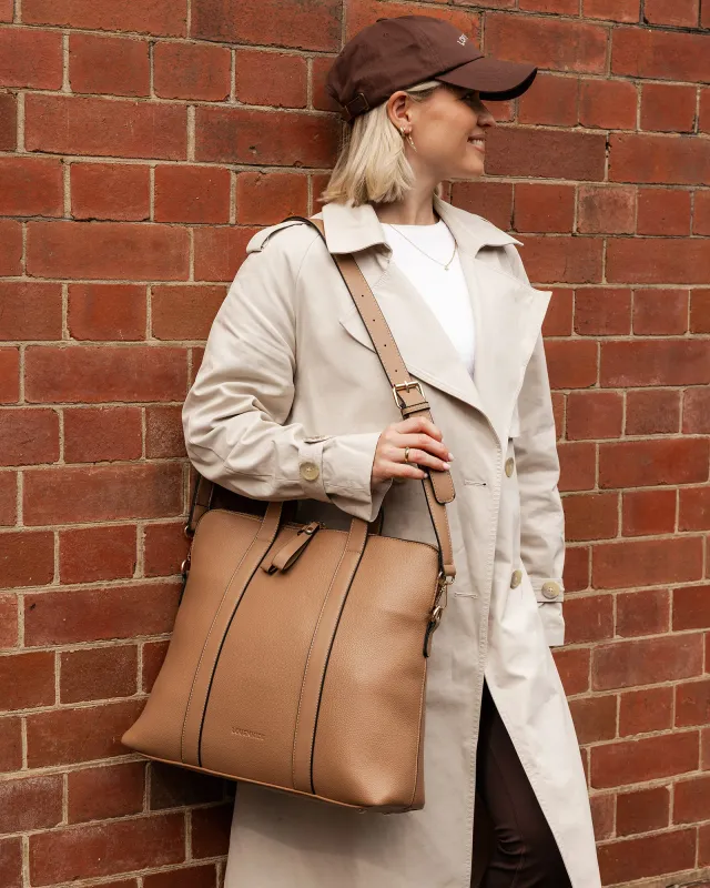 Rhodes Laptop Bag-Latte
