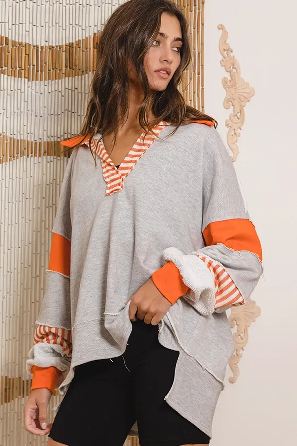 RD Orange Terry Top