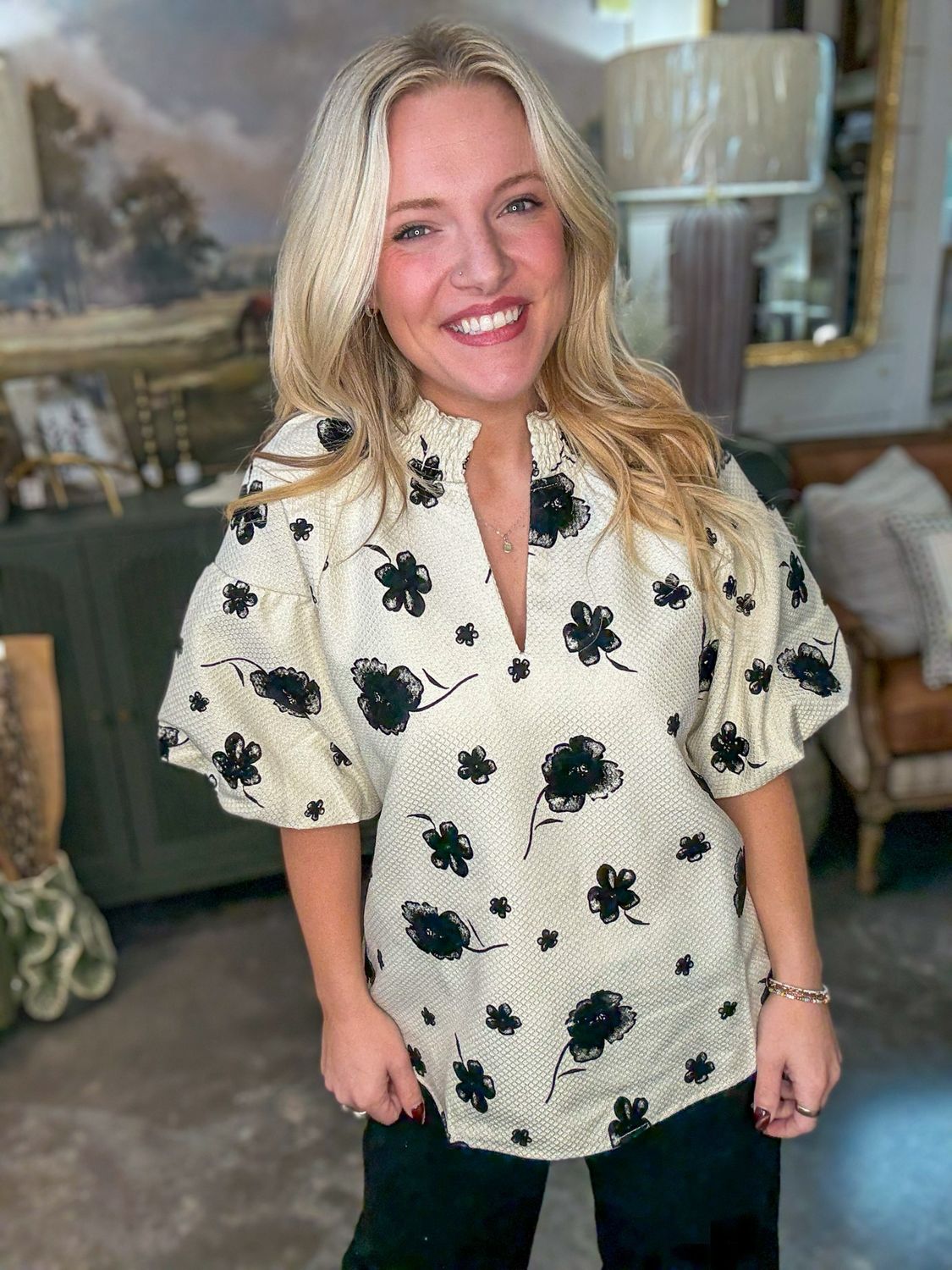 CH The Inked Petals Top