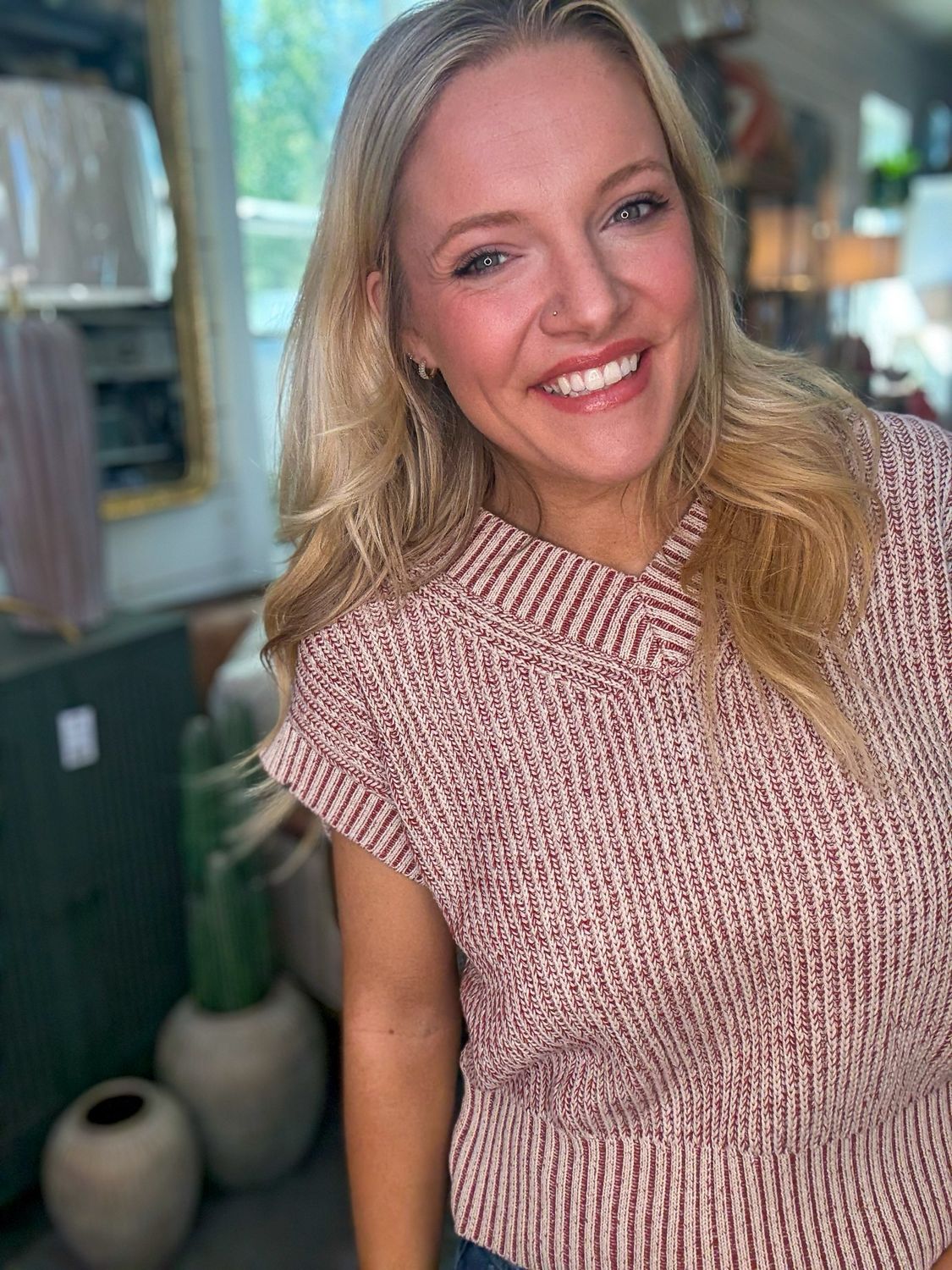 CH Hearthside Knit Top-Brick