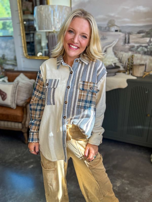 CH Starlit Plaid Shacket