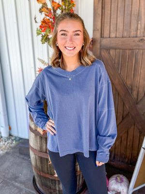 CH Long Lane Top-Navy
