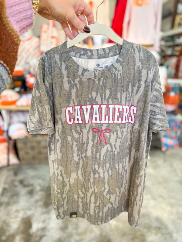 Youth Camo Cavalier Script Tee
