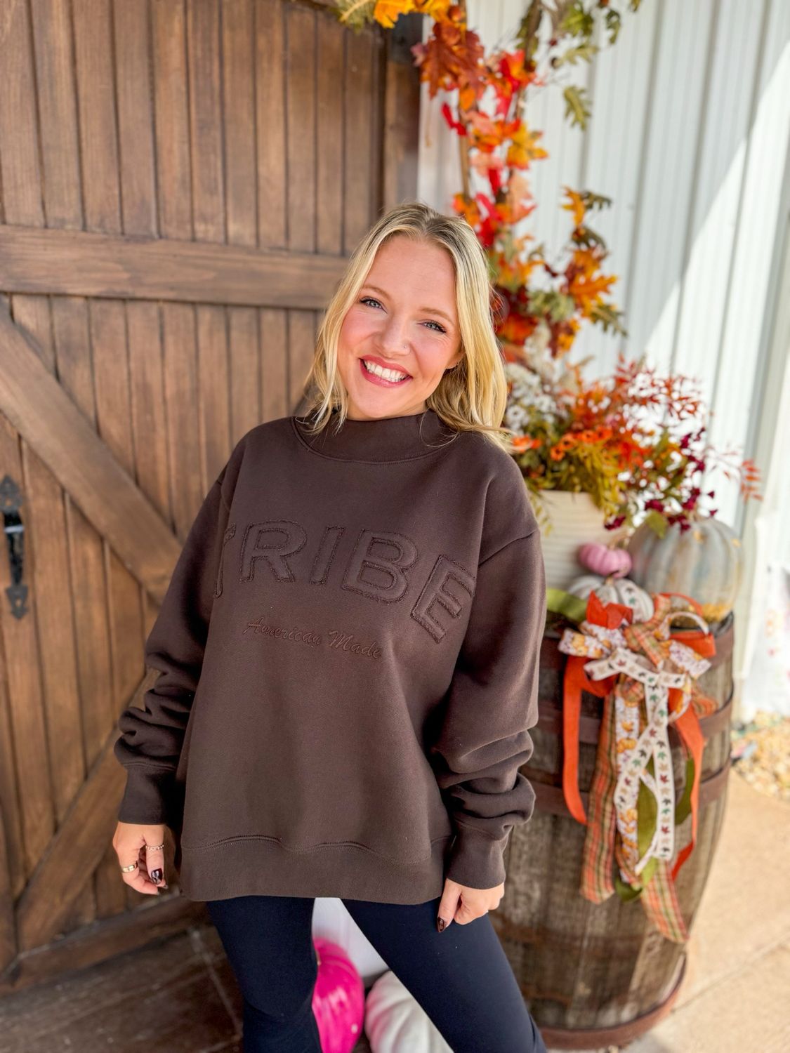 RD Legacy Mock Neck-Oxford Brown