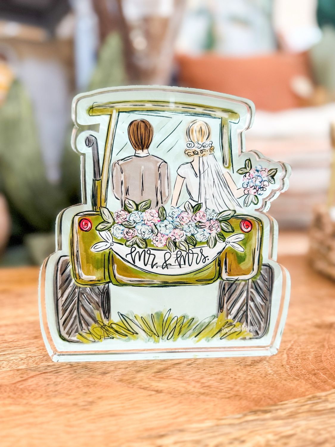 VG Mr &amp; Mrs Green Tractor Chunkie