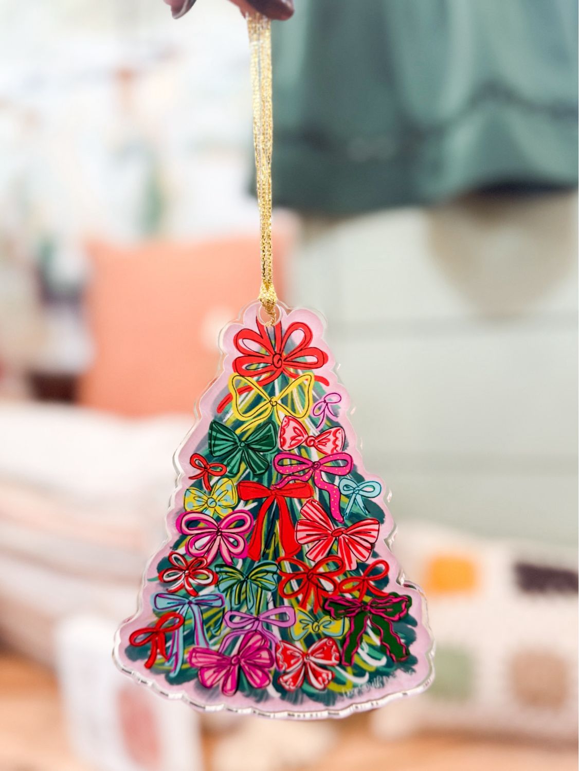 VG Merry &amp; Bow Bright Tree Ornament