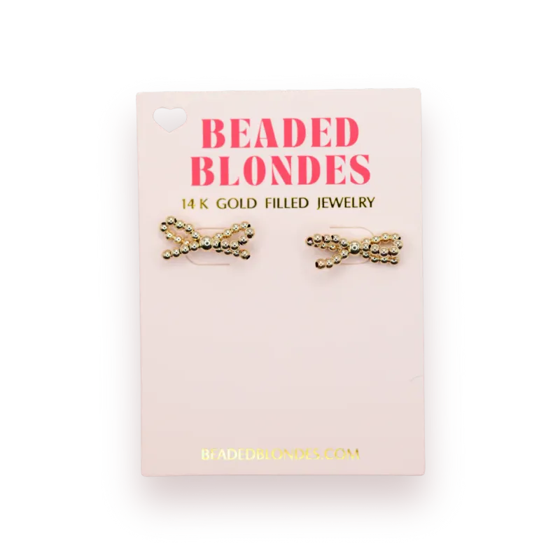 VG Gold Bow Earrings