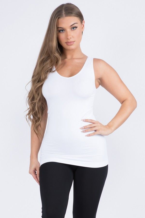 VG Seamless Tank-White