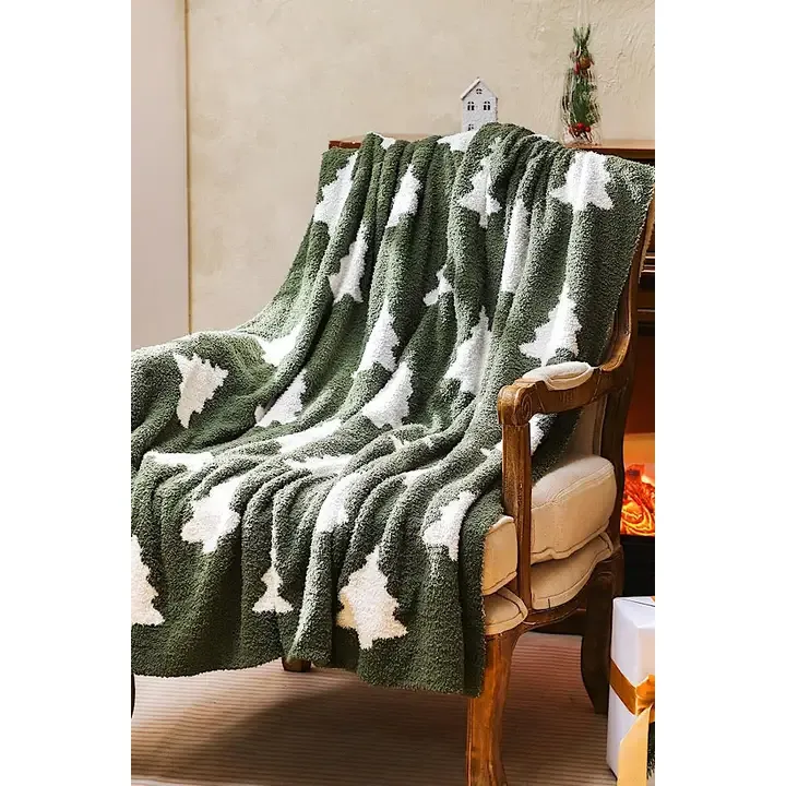 VG Holiday Tree Luxury Blanket