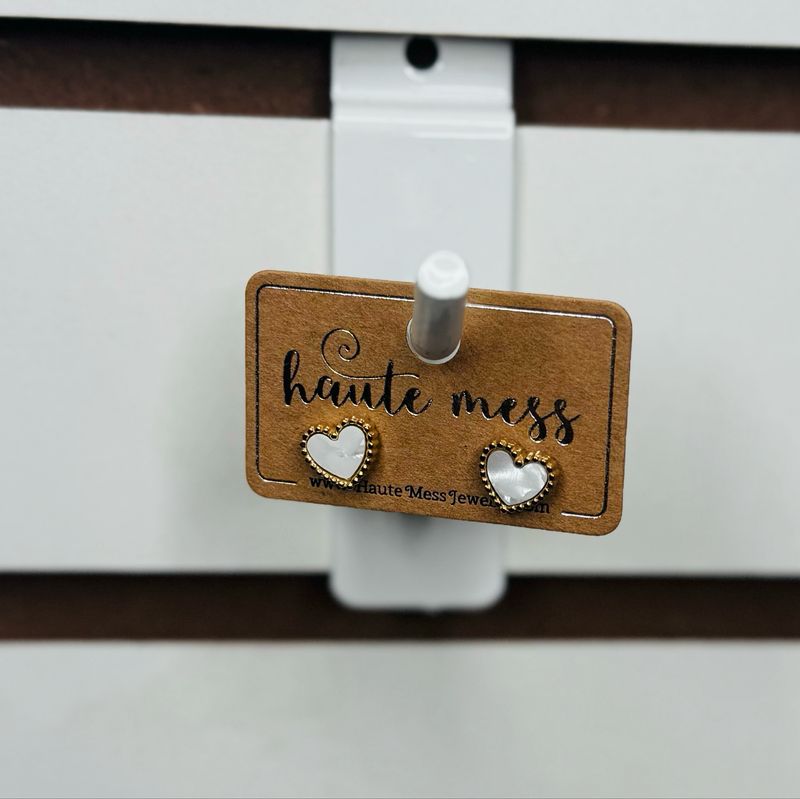 Small Heart Studs