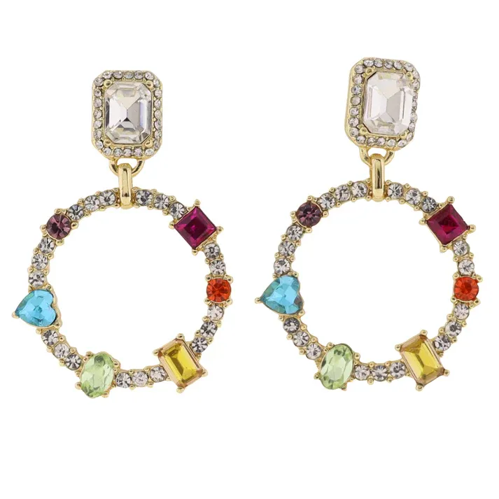 Crystal Circle Earring