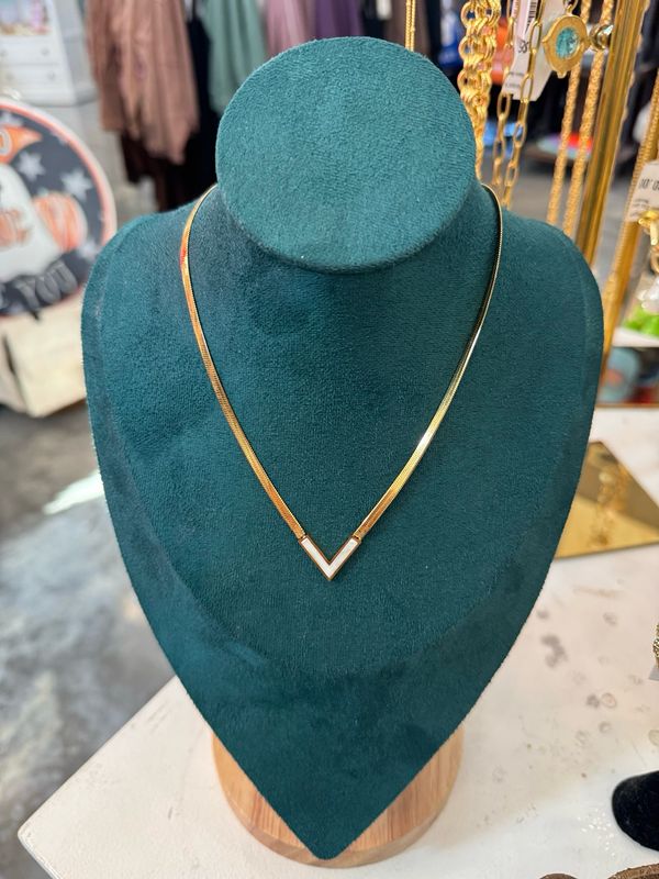 V Shaped Pendant Necklace #569