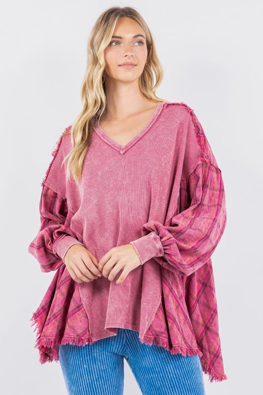Raspberry Color Top RD Raspberry Trails Top