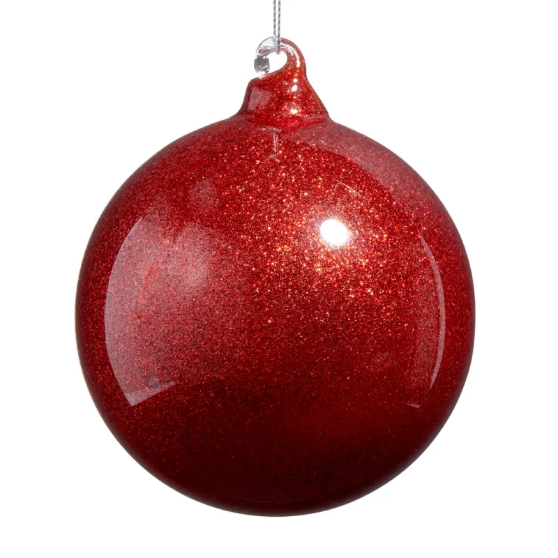 4&quot; Red Glitter Ball