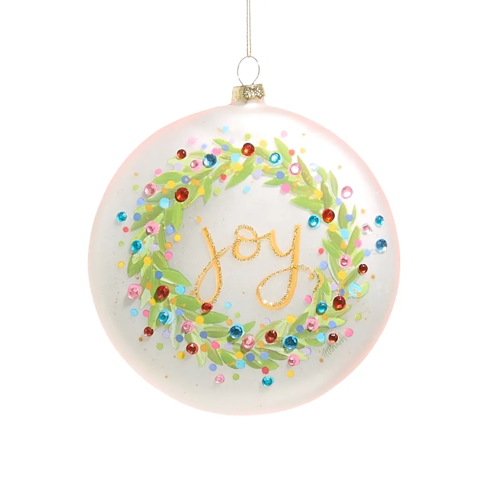 5&quot; Confetti Wreath Ornament
