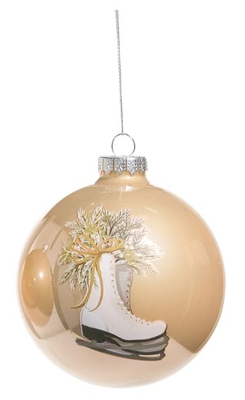 Skates Farmhouse Frost Ornament