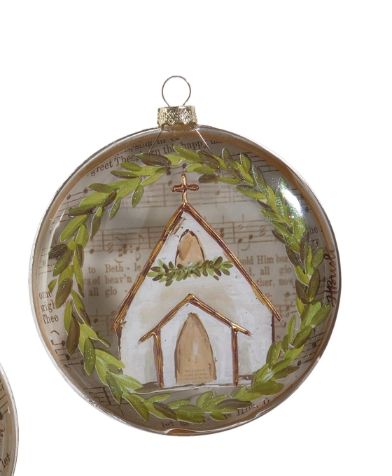 5&quot; Music Sheet Disc Ornament