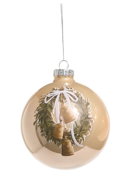Wreath Farmhouse Frost Ornament