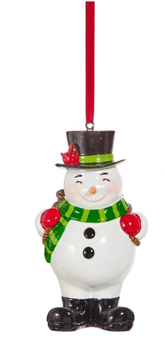 Snowman  4.75&quot; Christmas Icon Ornament