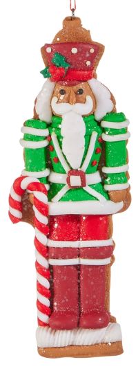 5.75&quot; Red Ginger Nutcracker Ornament