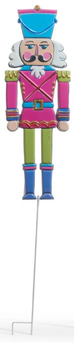 35.5&quot; Purple Candy Shop Nutcracker Stake