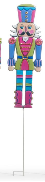35.5&quot; Pink Candy Shop Nutcracker Stake