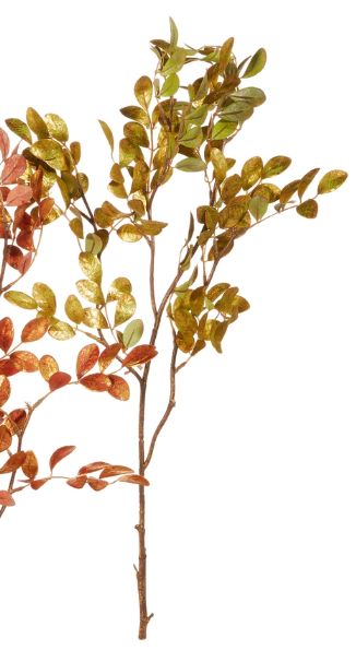 34&quot; Metallic Yellow Leaf Spray