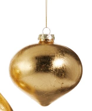 4&quot; Point Gold Leaf Ornament