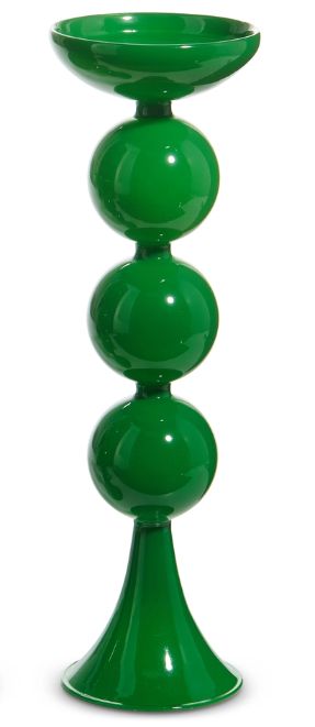 Large Green Candle Holders