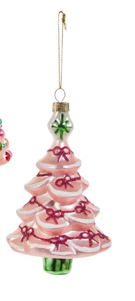 Pink Bow Blushing Tree Ornament
