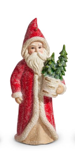 Red Santa w Tree Pot