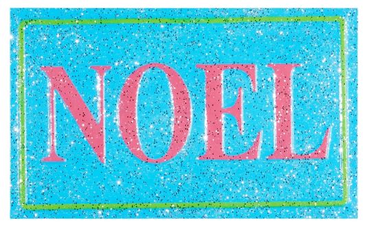 Noel 16" Glittered Holiday Sign