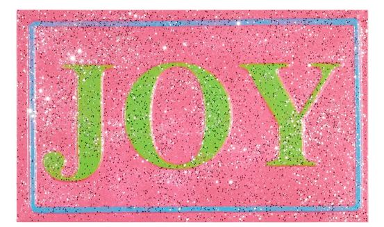 Joy 16&quot; Glittered Holiday Sign