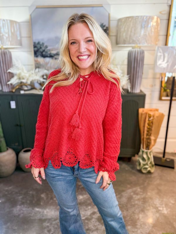 CH Cherrywood Lace Top