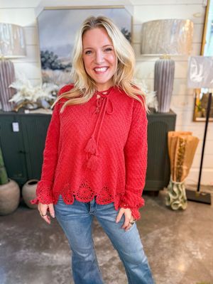 CH Cherrywood Lace Top