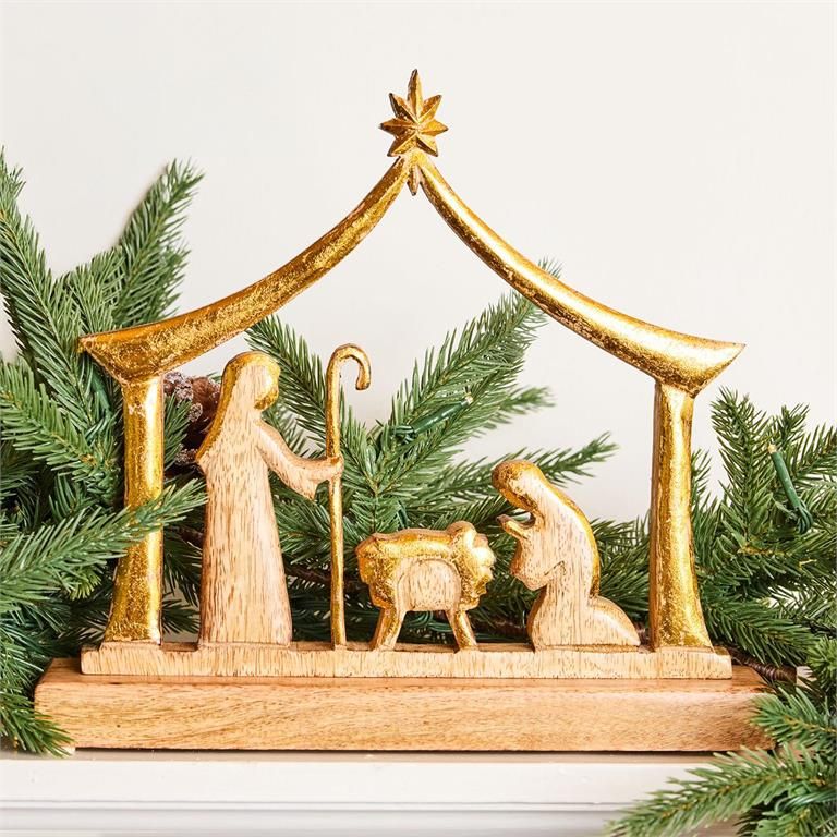 Nativity Wood Manger